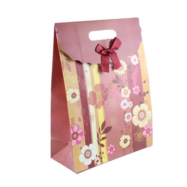 Medium Flower Printed Gift Bag