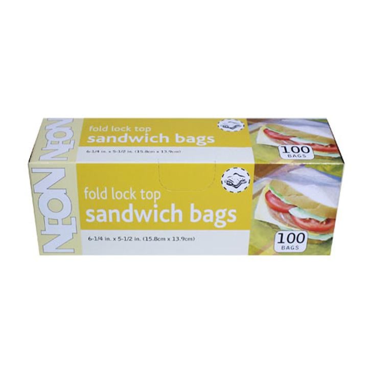Sandwich Bags Fold Lock (100)