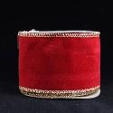 Red Velour Wired Edge Ribbon -Large