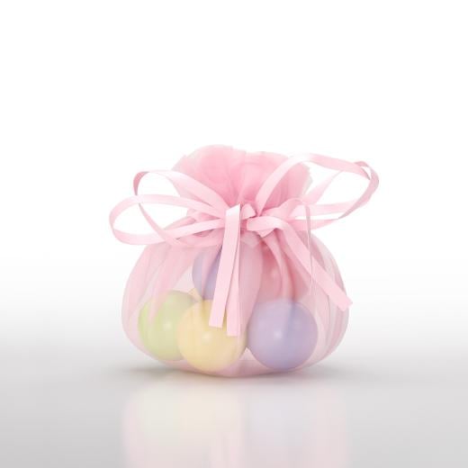Alternate image of Pink Flower Edge Mini Organza Pouch (12)