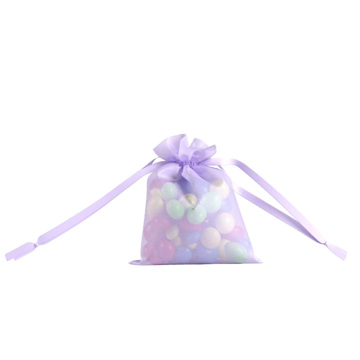 4in. x 5in. Lavender Sheer Organza Pouch (12)