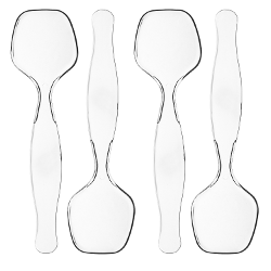 Clear Plastic Serving Spoons - 4 Ct.