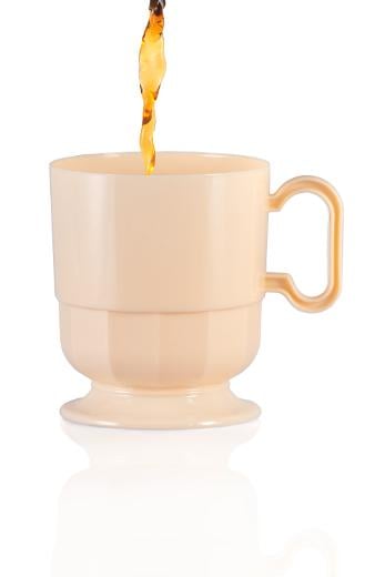 Main image of Ivory Glazed Coffee Cup w/ Handle - 8 Ct.