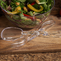 Clear Plastic Deluxe Salad Tongs