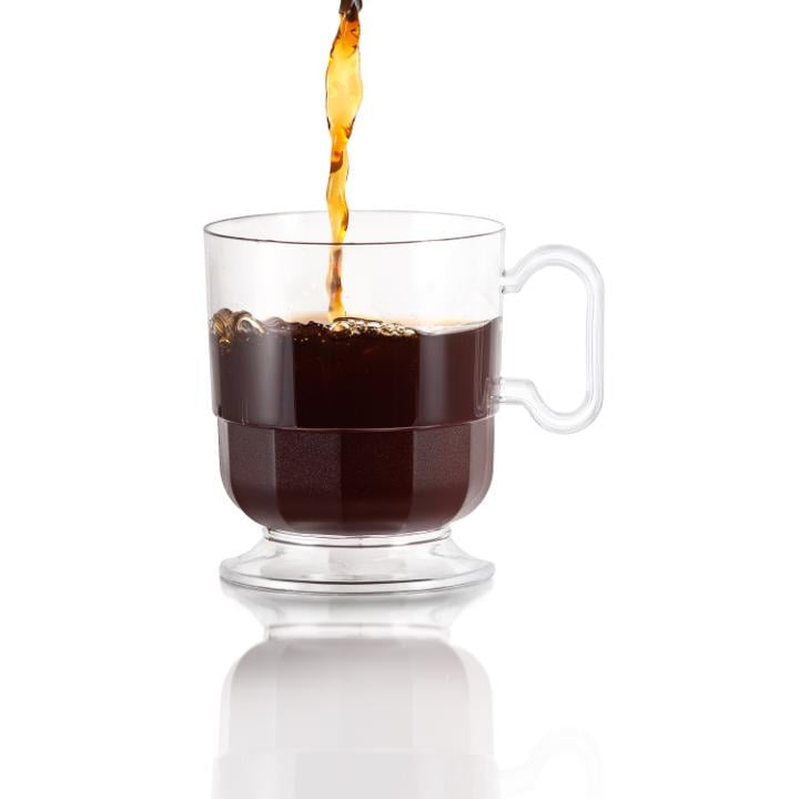 Glazed Coffee Cups w/ Handle - 8 Ct.