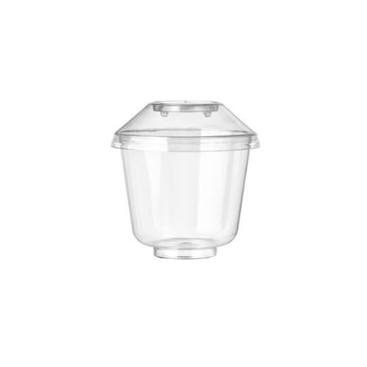 Main image of 5 Oz. Clear Cup With Lid - 12 Ct.
