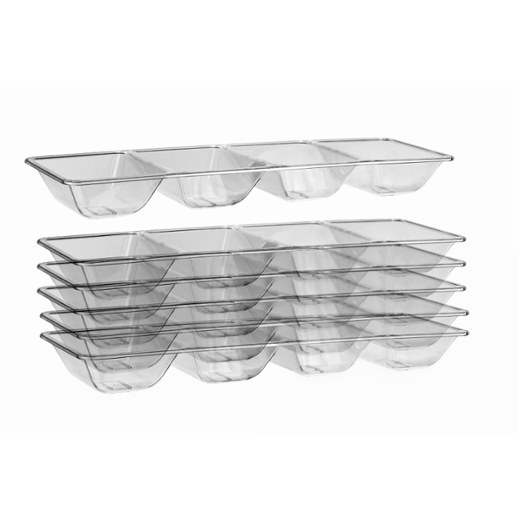 Alternate image of 4 Compartment Tray - Clear