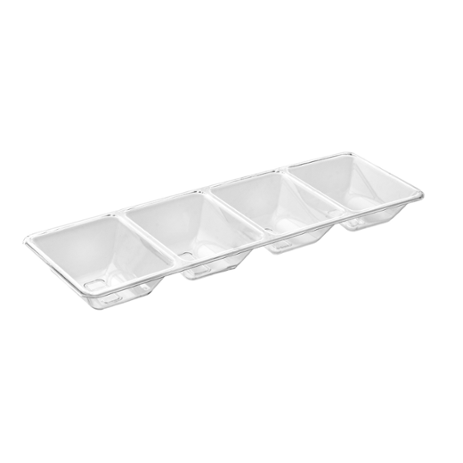 4 Compartment Tray - Clear