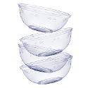 12" Round Clear Salad Bowl
