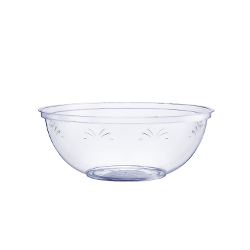 8 In. Clear Round Salad Bowl - 48 oz