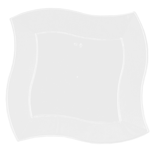 Main image of 10 In. Clear Wavy Plates - 10 Ct.
