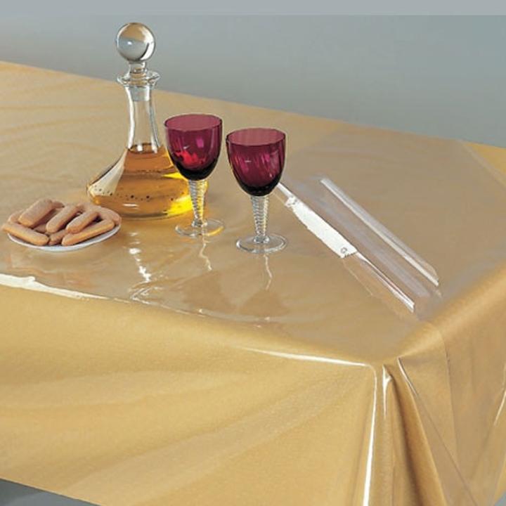 Crystal Clear Plastic Table Cover