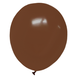 12 In. Brown Latex Balloons - 10 Ct.