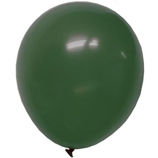 Main image of 12 In. Dark Green Latex Balloons - 100 Ct.