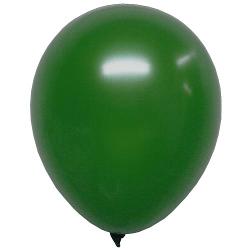 12 In. Dark Green Pearlized Balloons - 10 Ct.