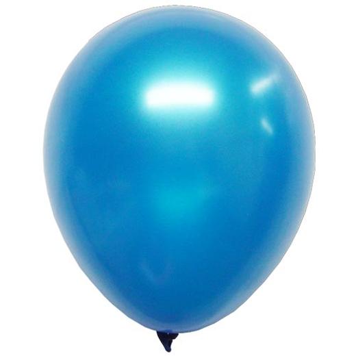 Alternate image of 12 In. Light Blue Pearlized Balloons - 10 Ct.