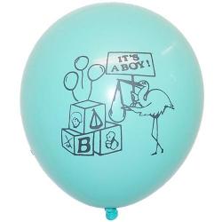 12 In. "It's A Boy" Latex Balloons - 10 Ct.