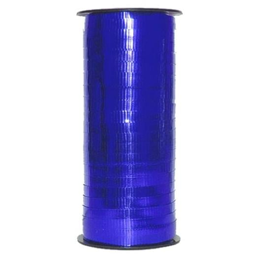 Main image of 100 yd. Dark Blue Metallic Ribbon
