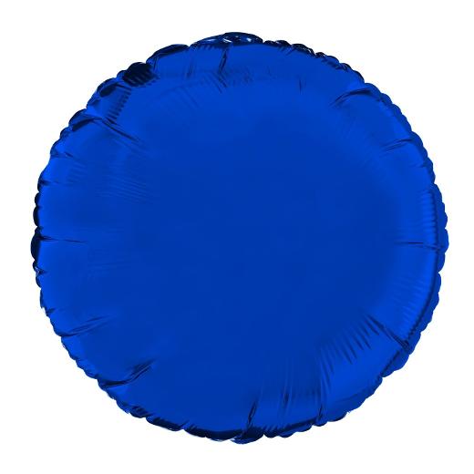 Main image of 18 In. Dark Blue Round Mylar Balloon