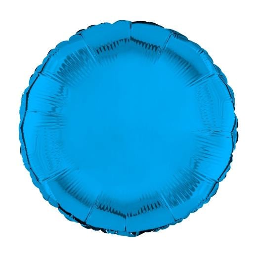 Main image of 18 In. Turquoise Round Mylar Balloon