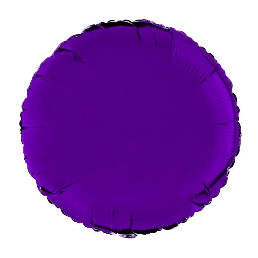 Main image of 18 In. Purple Round Mylar Balloon