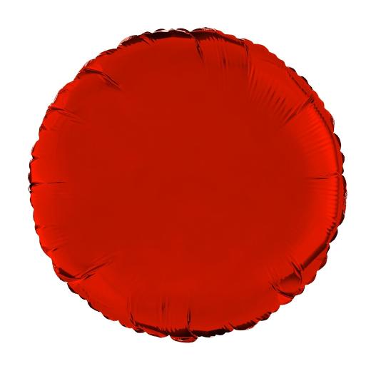 Alternate image of 18 In. Red Round Mylar Balloon