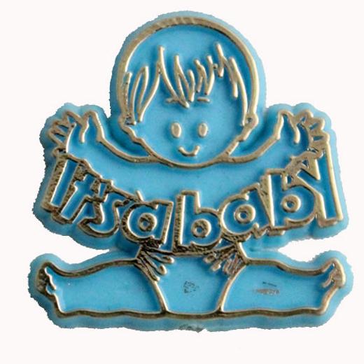 Main image of It's A Baby Blue Plastic Charms (144)