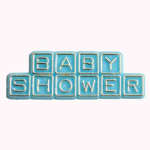 Main image of Baby Shower Blue Plastic Charms (144)