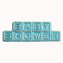 Baby Shower Blue Plastic Charms (144)