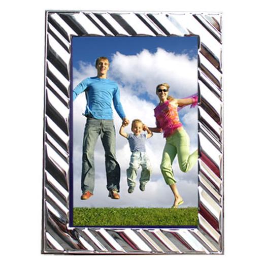 Main image of 8in. x 10in. Silver Wave Photo Frame