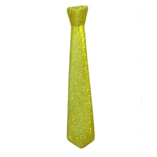 Alternate image of 18in. Gold Glitter Ties (12)