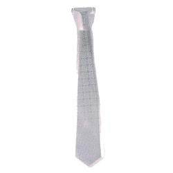 18in. Silver Holographic Ties (12)