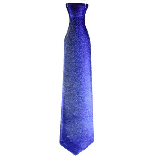 Main image of 17in. Blue Glitter Ties (12)
