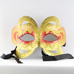 Gold and Red Venetian Mask