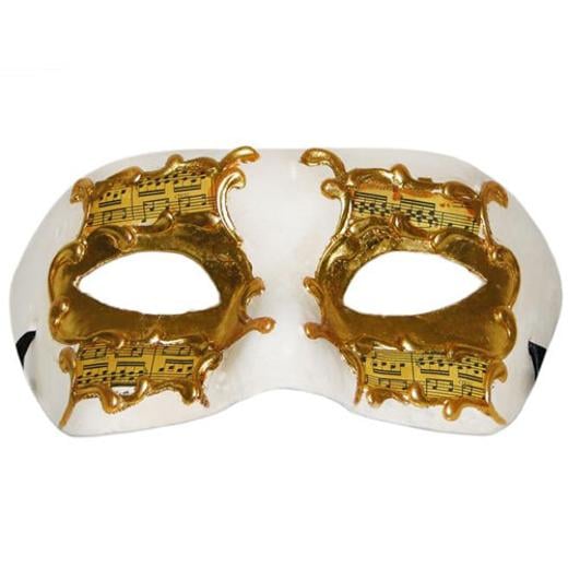 Alternate image of Gold Music Notes Mask