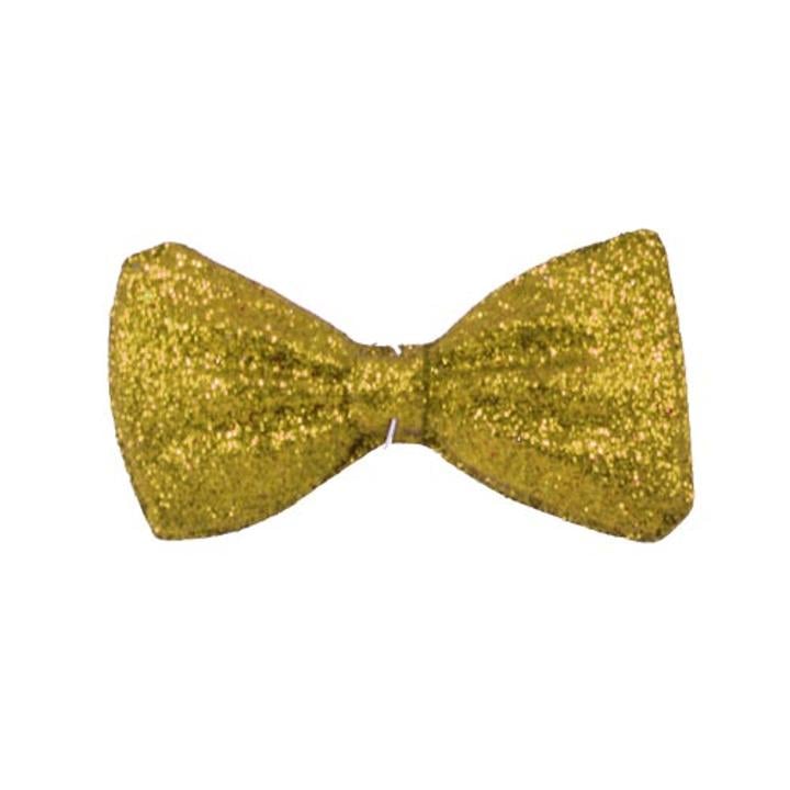 5in. Gold Glitter Bow Ties (12)