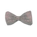5in. Silver Glitter Bow Ties (12)