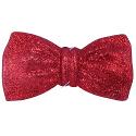 7in. Red Glitter Bow Ties (12)