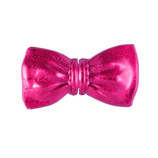 Alternate image of 7in. Cerise Holographic Bow Tie