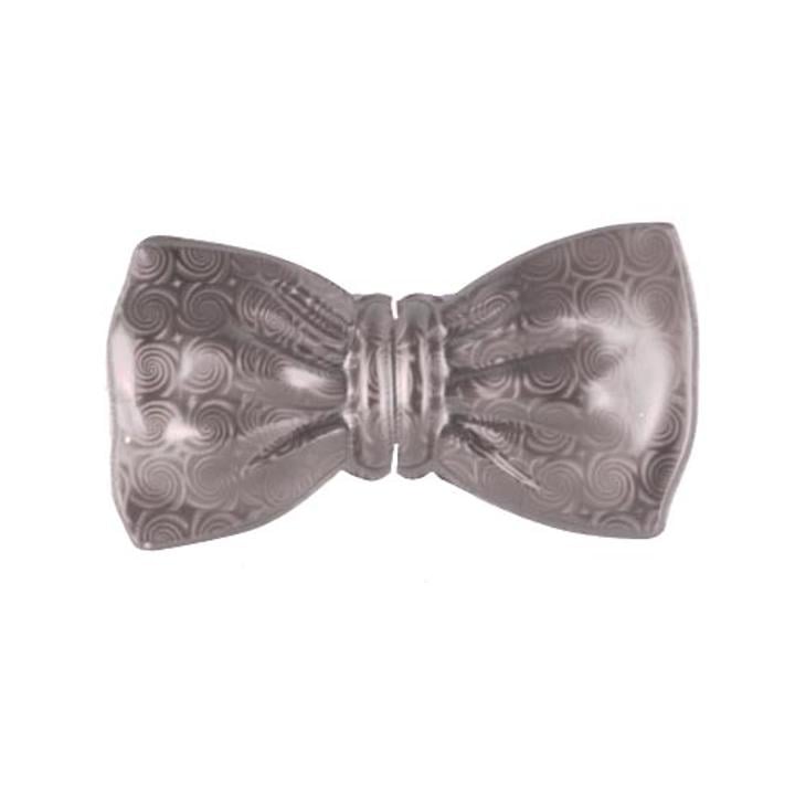 7in. Silver Holographic Bow Tie