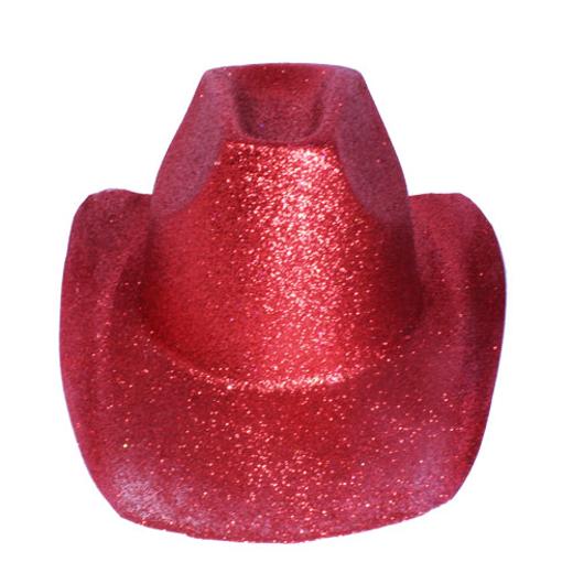 Main image of Red Glitter Stetson Cowboy Hat