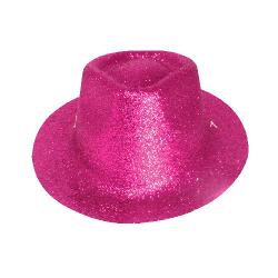 Mini Cerise Glitter Novelty Hat