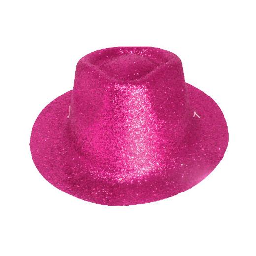 Alternate image of Mini Cerise Glitter Novelty Hat