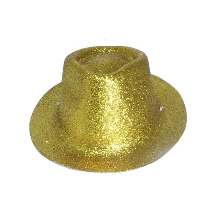 Mini Gold Glitter Novelty Hat
