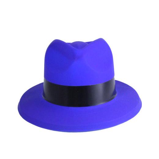 Neon Blue Fedora Hat