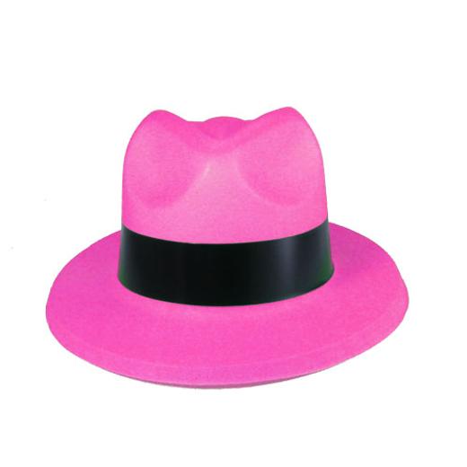 Alternate image of Neon Cerise Fedora Hat