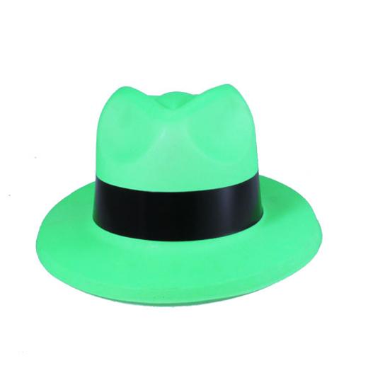 Alternate image of Neon Green Fedora Hat