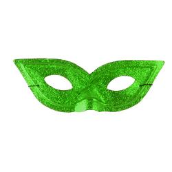 Dark Green Cat Eye Glitter Masks (12)