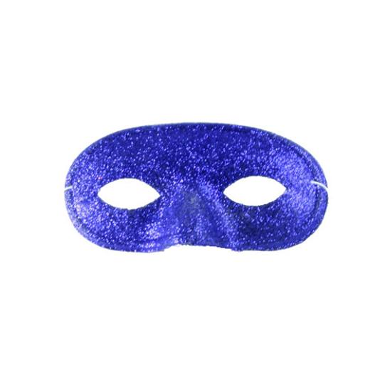 Main image of Blue Glitter Domino Masks (12)