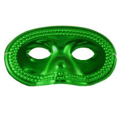 Green Metallic Domino Masks (12)